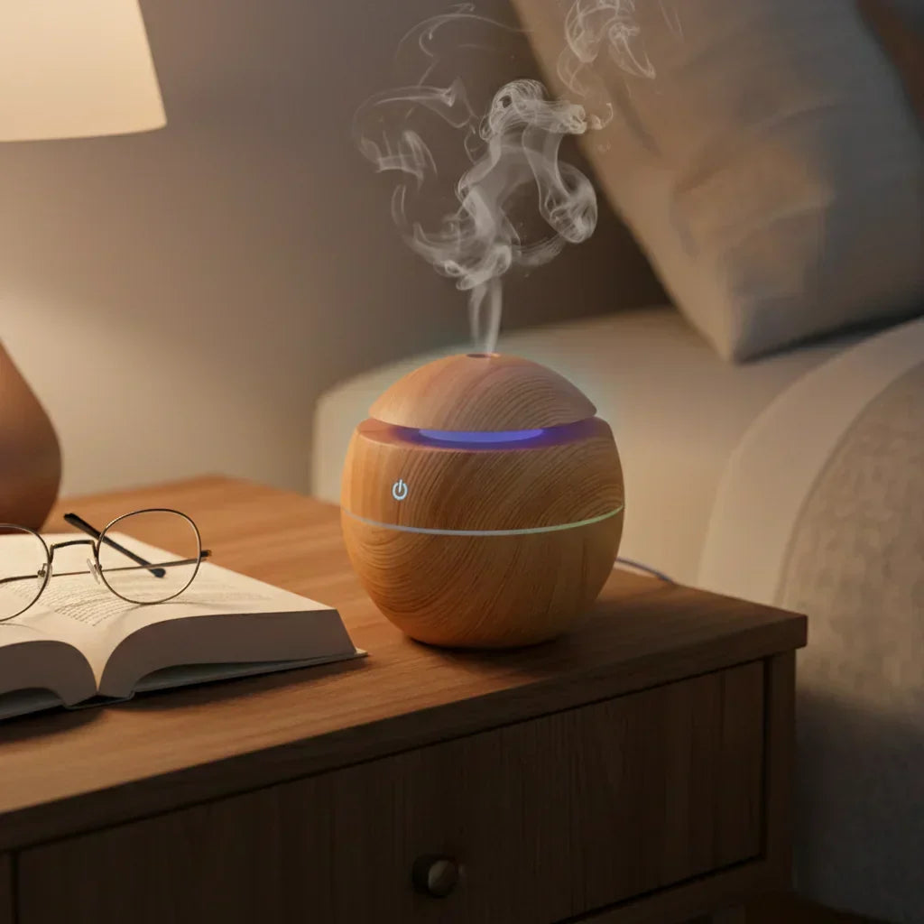 Diffuseur ultrasonique en bois, vue principale