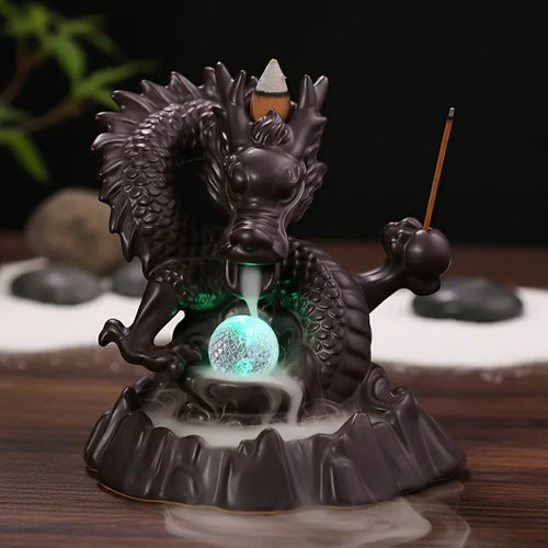 Brûleur d'encens dragon, vue principale